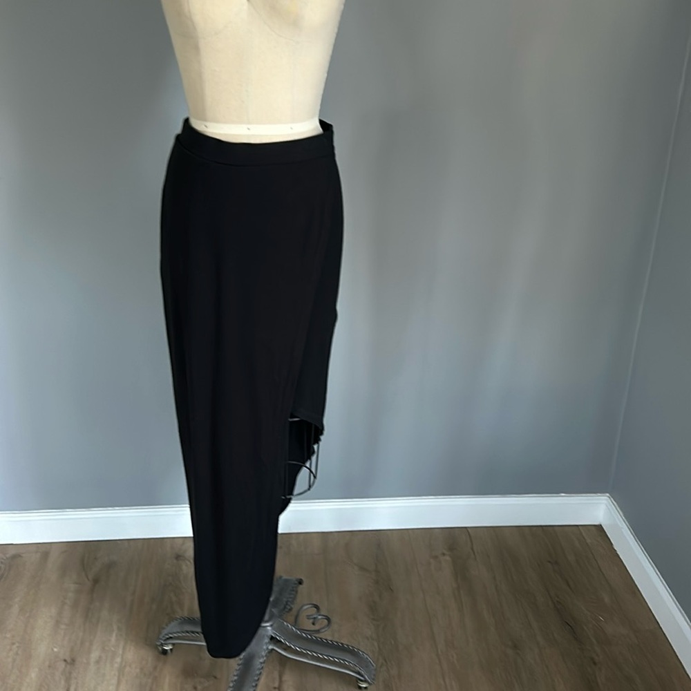 BCBGMAXAZRIA Knit Jersey Maxi Angel Hem Skirt